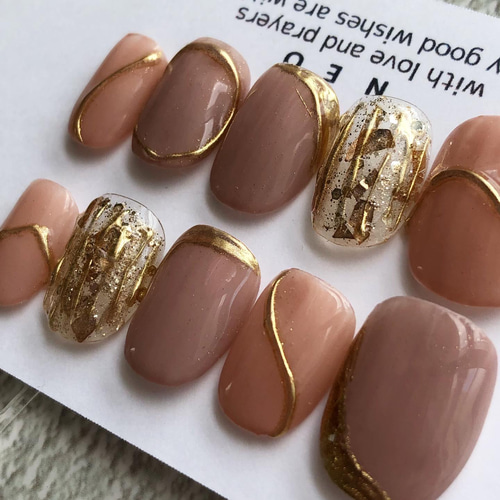 ニュアンスネイル/前撮り/ブライダルネイル/ネイルチップ/和装/成人式