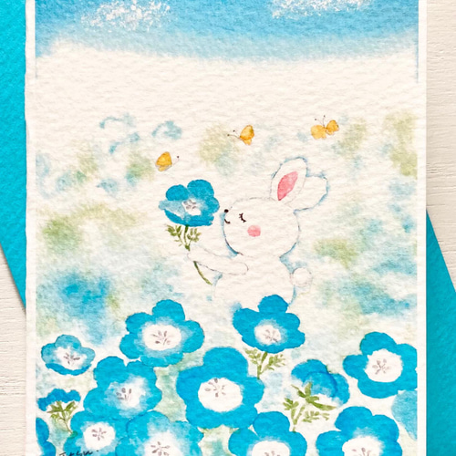 678＊バラ園2 水彩画 原画 透明水彩画 - メルカリ