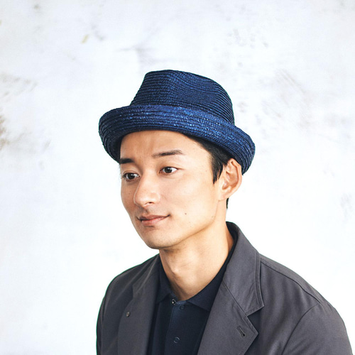 エリックジャビッツ　麦わら帽子　中折れ　刺繍　新品未使用　紙タグ付き　UPF50 エリックジャビッツ 麦わら帽子 中折れ 刺繍 新品未使用 紙タグ付き