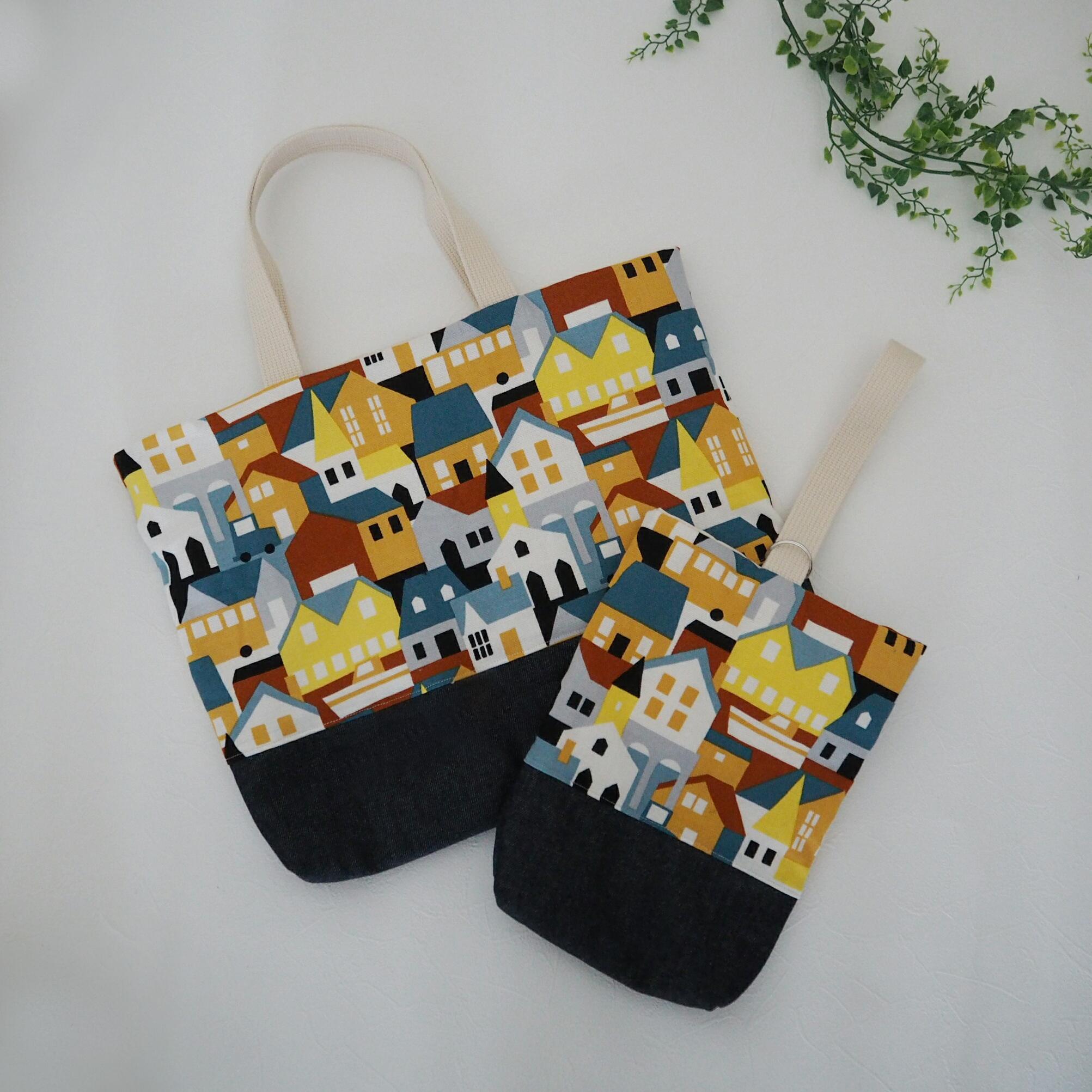 入園入学グッズ セット ☆ お家柄 イエロー × デニム