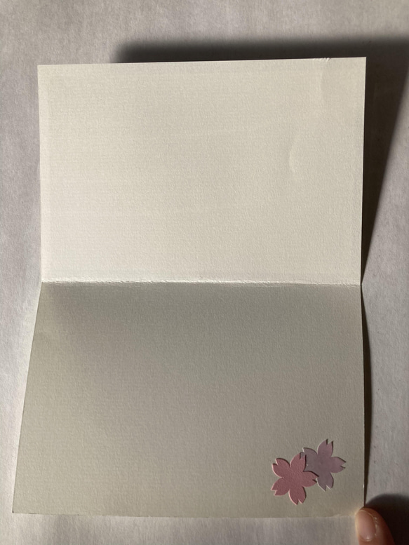 iris folding〜春の桜のメッセージカード〜① 2枚目の画像