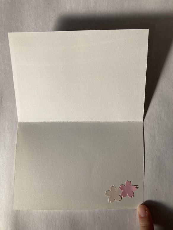iris folding〜春の桜のメッセージカード〜④ 2枚目の画像