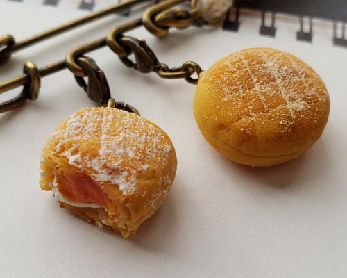 かじりかけジェリードーナツ⭐︎ブローチ 1C-014 マンゴージャム