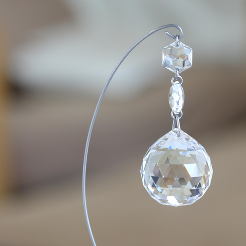 大玉30㎜◇スワロフスキークリスタルサンキャッチャー◇北欧インテリア