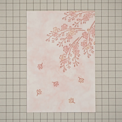 ポストカード ｢枝垂桜｣ ※1枚入り /よもぎむしぱん 3枚目の画像