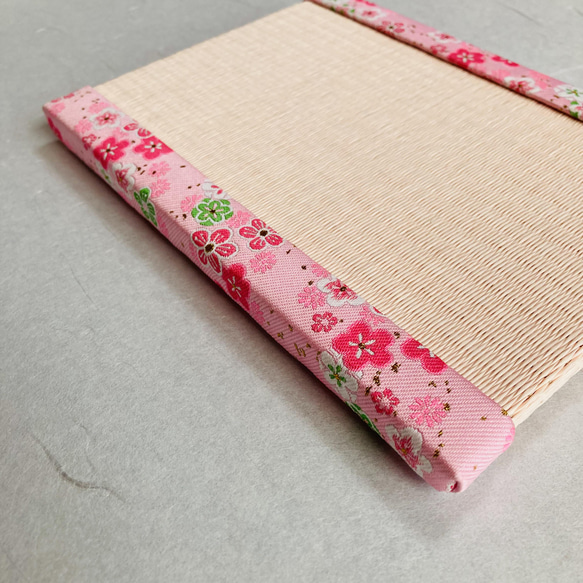桐生金襴生地ミニ畳～梅と桜～限定4枚 4枚目の画像