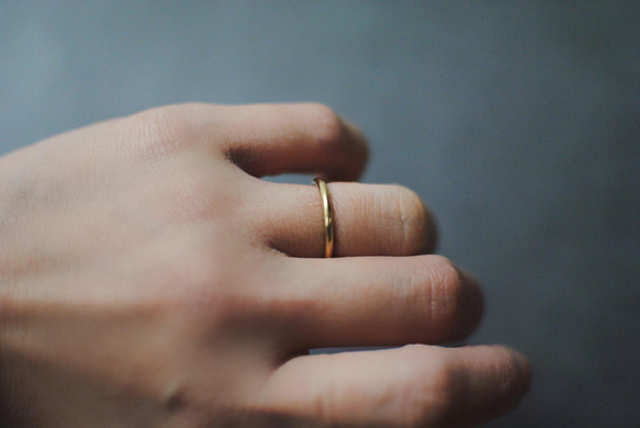 シンプル真鍮リング2.0ｍｍ 5枚目の画像