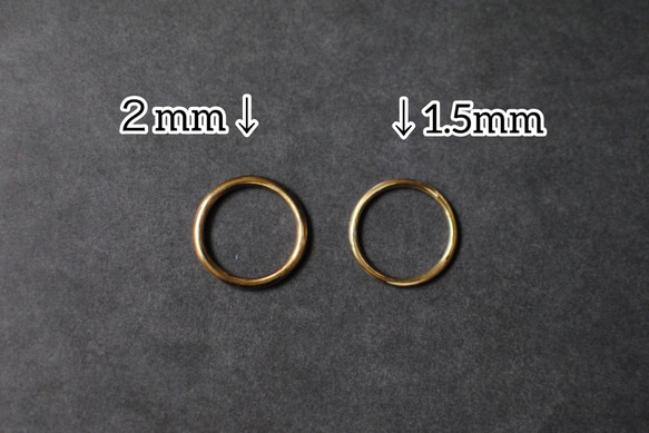 シンプル真鍮リング2.0ｍｍ 4枚目の画像