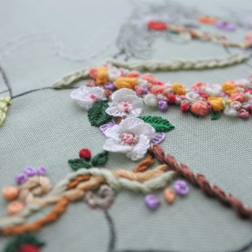 馬車刺繍のフォトフレーム ｰボタニカルｰ フォトフレーム・写真立て