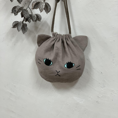 猫さん巾着Bタイプ 猫巾着 巾着袋 Poponet+ 通販 13310926