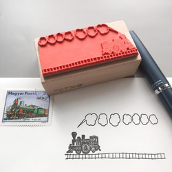 火車郵政編碼框架郵票 第2張的照片