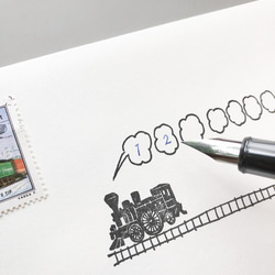 火車郵政編碼框架郵票 第3張的照片