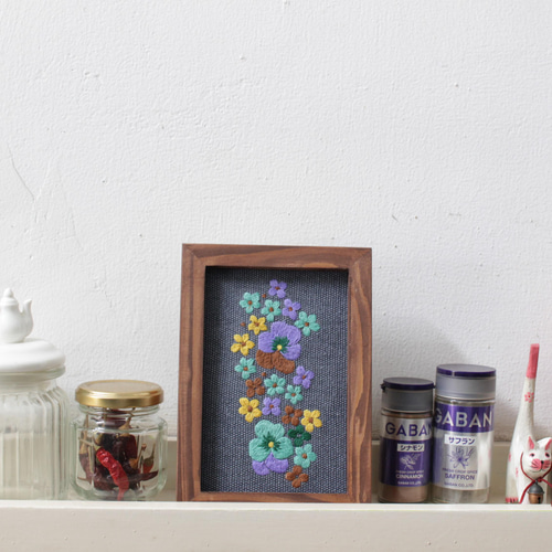 額縁絵はがきサイズ・花刺繍12~14 フォトフレーム・写真 額縁絵はがきサイズ・花刺繍12~14 フォトフレーム・写真