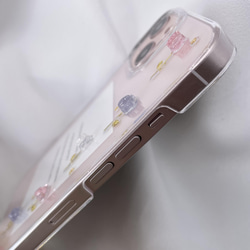 チューリップラインの iPhoneケース(ピンク) 6枚目の画像
