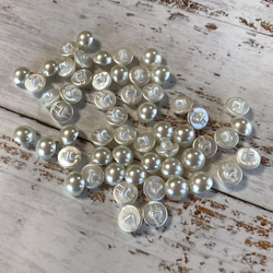ラスト ◇ 在庫処分特価品 ◇11mm◇ パール調 プラスチックボタン ◇裏足◇ 20ヶ入 ◇ B-No,008 5枚目の画像
