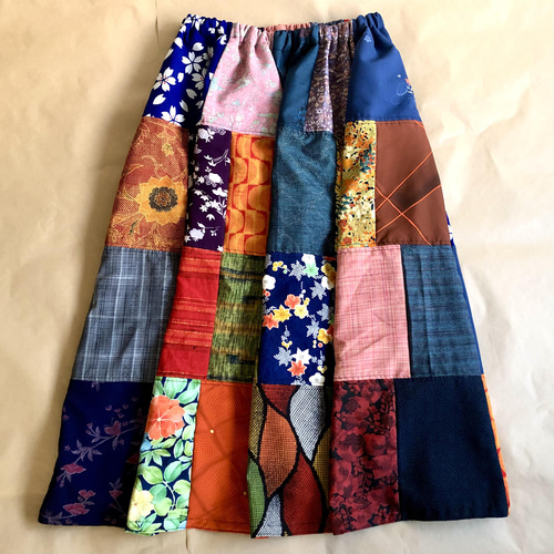 受注制作 || パッチワーク || ロングスカート || 着物リメイク 受注制作 || パッチワーク || ロングスカート || 着物リメイク