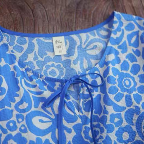 花柄コットンロングワンピース　サルーチェ 花柄コットンロングワンピース サルーチェ 花柄コットンロング