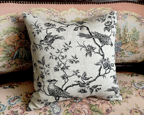 ※maki様おまとめオーダー※フランスアンティーク　トワルドジュイ　クッション maki様おまとめオーダー※フランスアンティーク トワルドジュイ