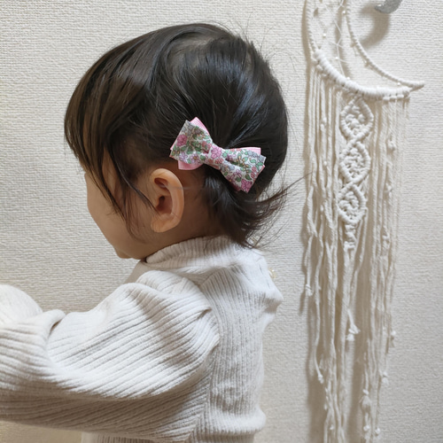 2個セット♡petit liberty♡リバティヘアゴム♡リボンヘアゴムセット 