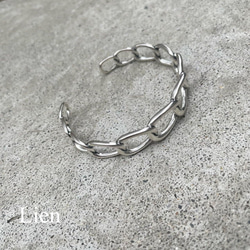 【silver925】chain bangle（b023） 2枚目の画像