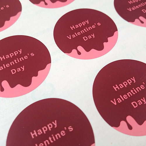 大人可愛い「バレンタイン」シール⑦24片 シール Luke 通販 13312811