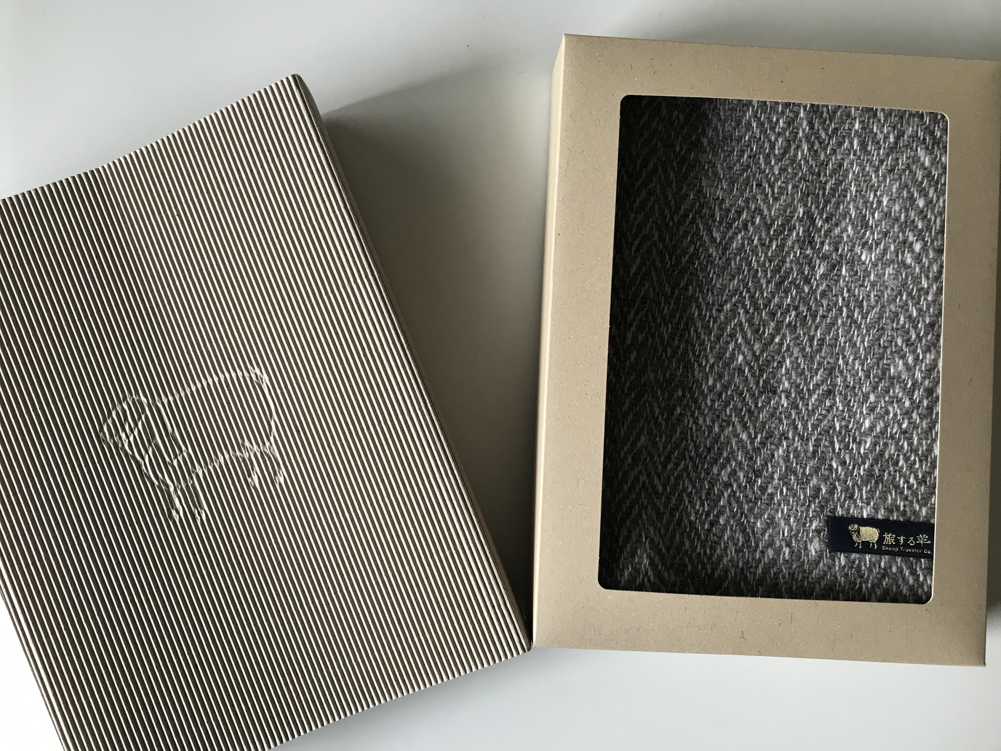 無染色ウールマフラー【手紡ぎ手織りホームスパン】防寒♪♪［受注生産品］