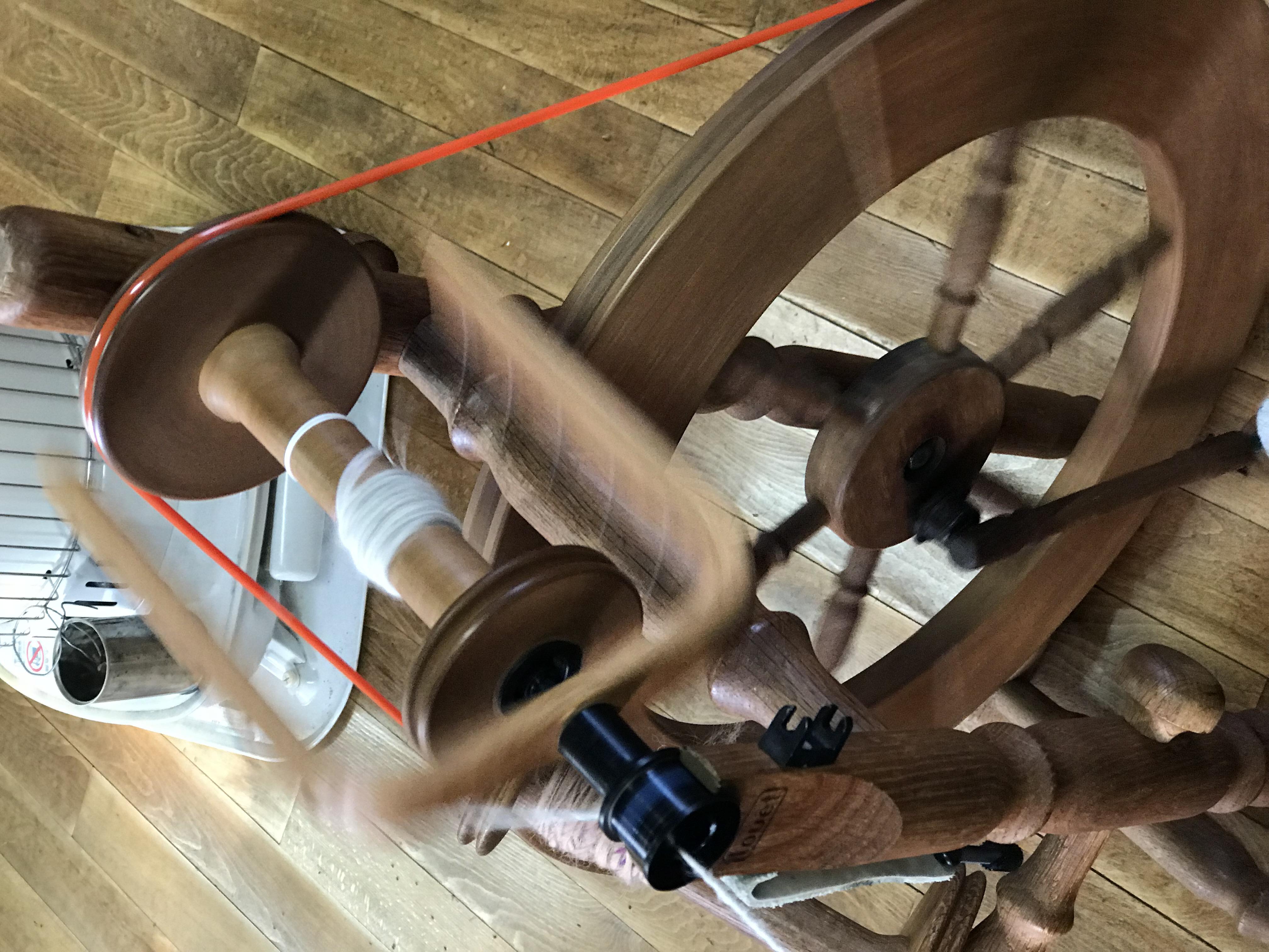 無染色ウールマフラー【手紡ぎ手織りホームスパン】防寒♪♪［受注生産品］