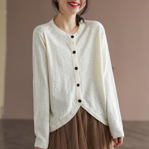 ジャックバニー　薄手カーディガン　ニット　6 グレーベージュ ジャックバニー 薄手カーディガン ニット 6 グレーベージュ