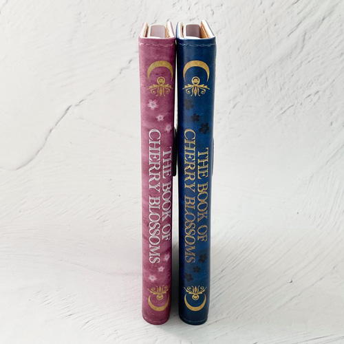 架空の洋書 夜桜の本 手帳型 iPhoneケース スマホケース 全機種対応 月