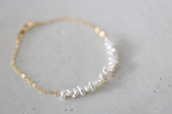 14KGF pearl bracelet[kgf3936] 1枚目の画像