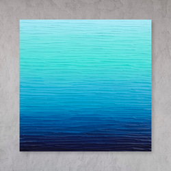 人気シリーズ】受注制作 - インテリアアート エメラルドグリーン（M-#6