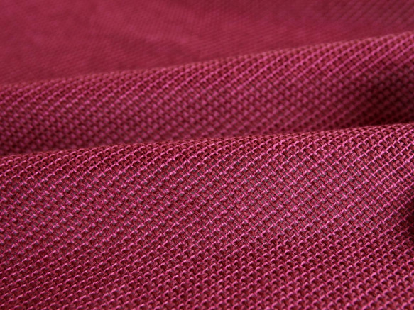 手織りコットン100%チクチクしないオールシーズンストール  ボルドーxローズピンク 5枚目の画像