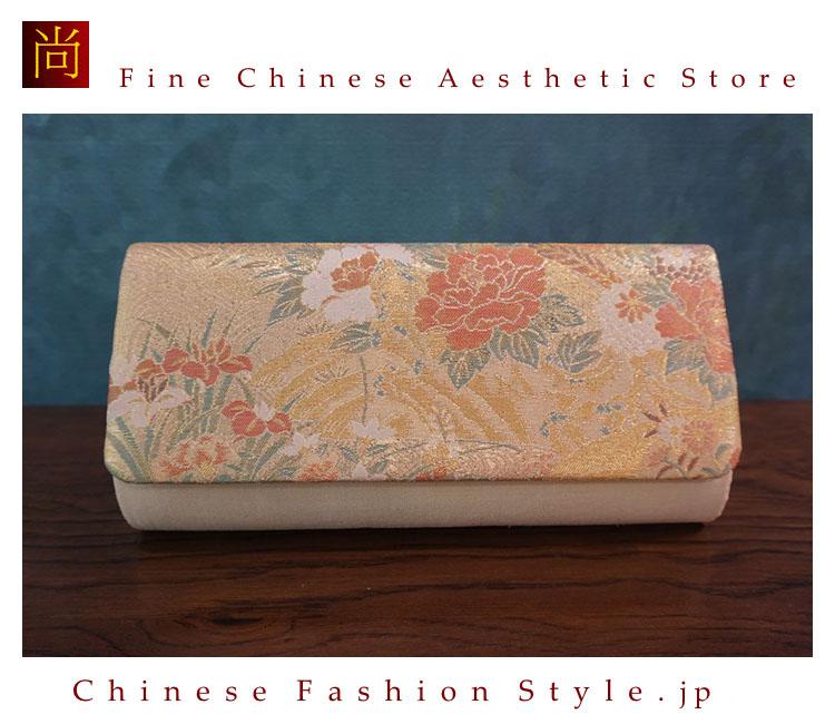 高級商品！手縫いで、シルク製西陣織のクラッチバッグ、女性用の財布、ポシェット、結婚式用のポーチ等#101