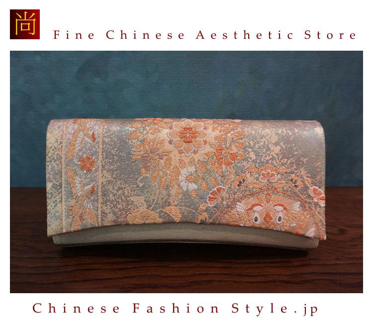 高級商品！手縫いで、シルク製西陣織のクラッチバッグ、女性用の財布、ポシェット、結婚式用のポーチ等#102