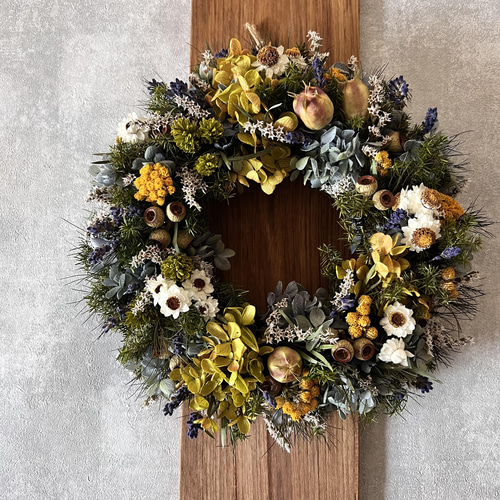 春色新作2022】春待ちリース〜ドライフラワーの小花〜 リース maro  