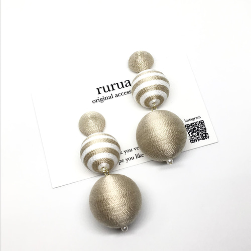 再販4】ボンボンピアス ピアス（その他） rurua 通販 13314903