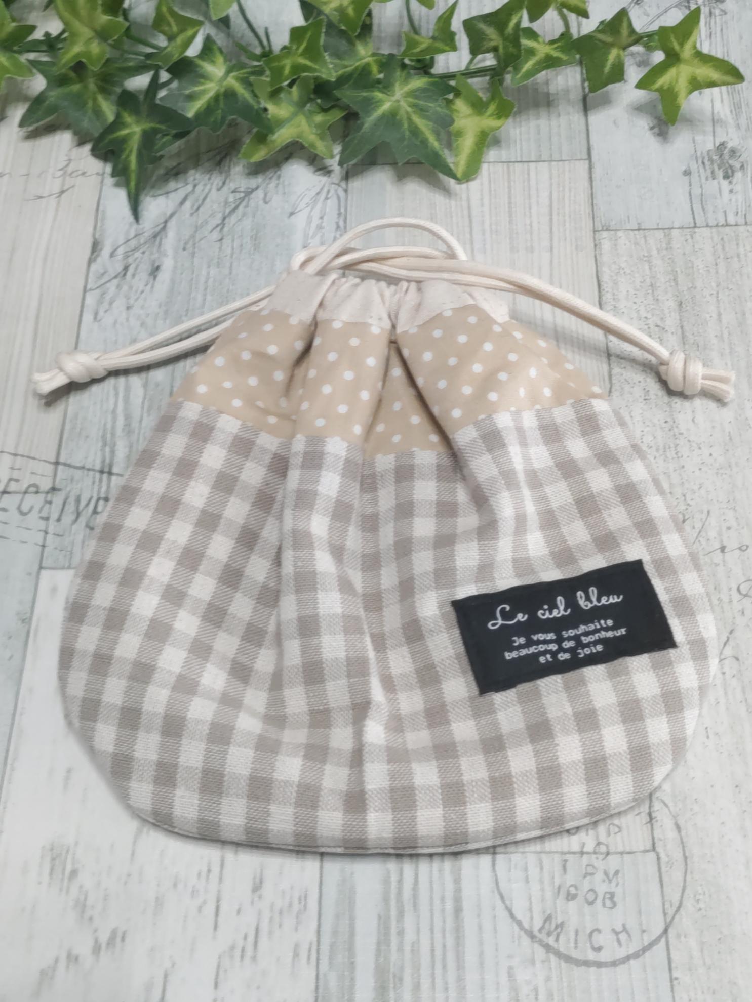 ☆ハンドメイド しじみ巾着 巾着袋 ポーチ 無料ラッピング