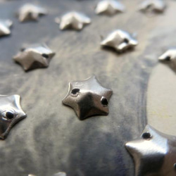 **♥Antique French Metal Sequin Star Shape Silver 50pcs♥** 4枚目の画像