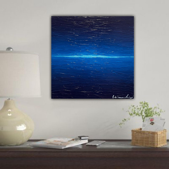【光芒（K-#1）】 インテリアアート 海 ブルー 2枚目の画像