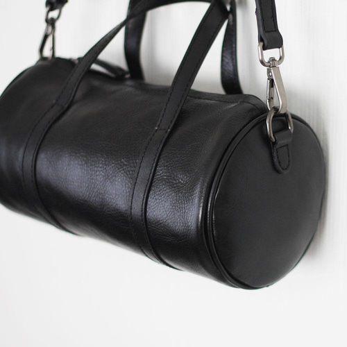 本革 ドラムボストンバッグ ショルダー 入学式 卒業式 通勤 B-152