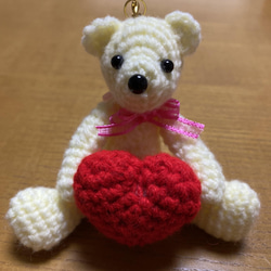 バレンタイン　ハート届けるクマさん　ペア 3枚目の画像