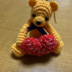バレンタイン　ハート届けるクマさん　ペア 2枚目の画像