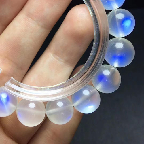 天然無処理 ムーンストーン ブレスレット 11mm-33.3g ブレスレット 