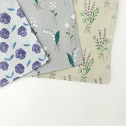 大人かわいいコットンハンカチの3枚ギフト 5枚目の画像