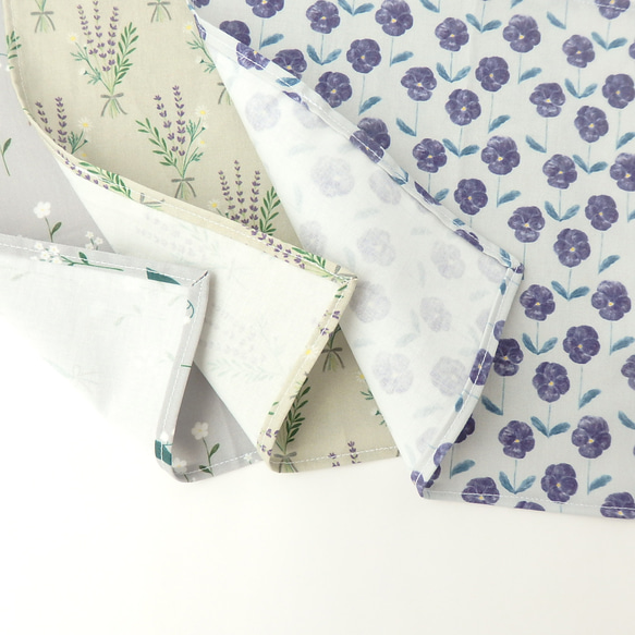 大人かわいいコットンハンカチの3枚ギフト 4枚目の画像