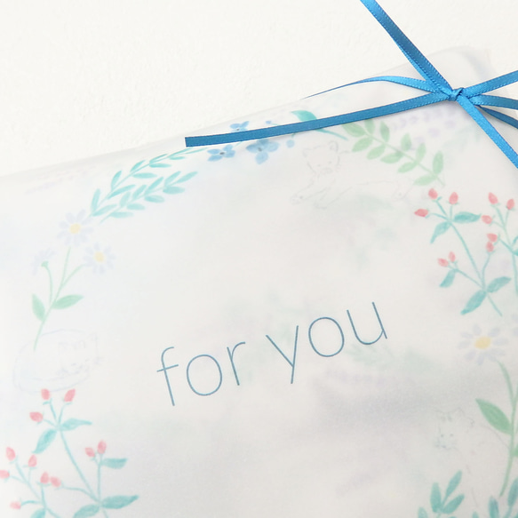 大人かわいいコットンハンカチの3枚ギフト 10枚目の画像