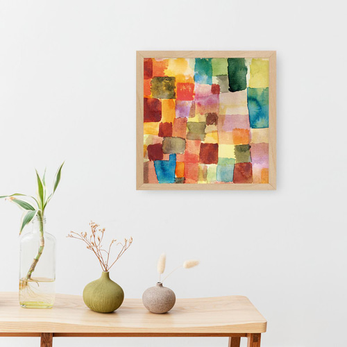 額縁付き] パウル・クレー Watercolour アートポスター 額装 天然木