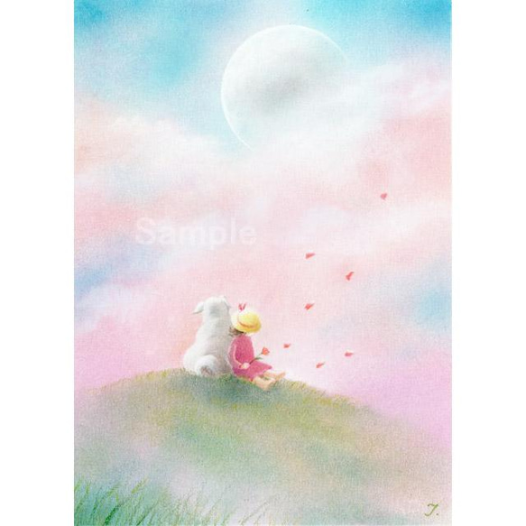パステル画 原画作品 ～春を待つ～ (額装品) 【送料無料】 絵画
