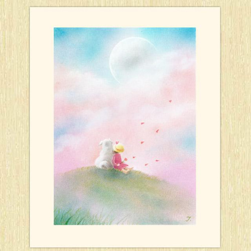 パステル画 原画作品 ～春を待つ～ (額装品) 【送料無料】 絵画
