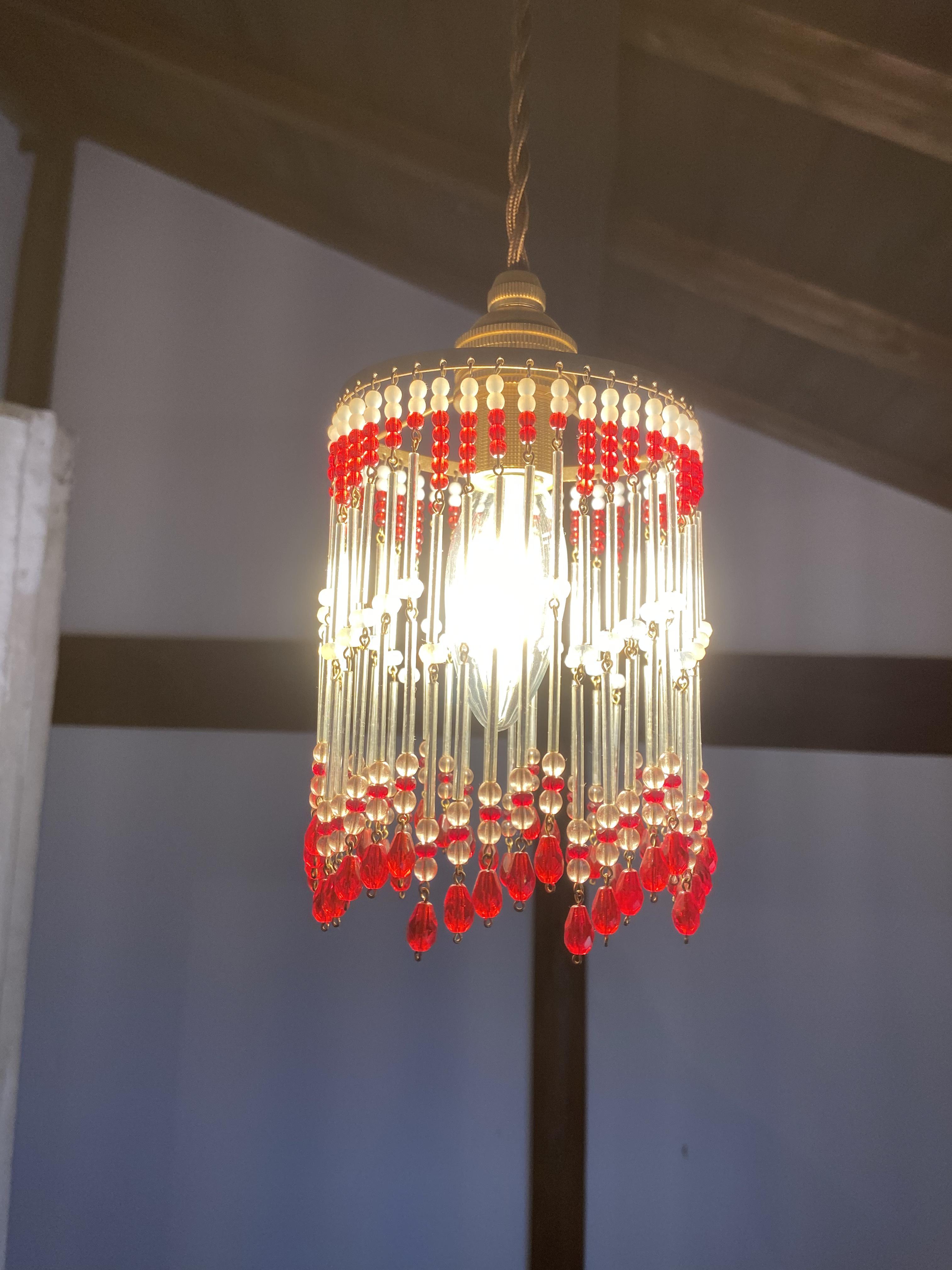 ビーズランプ　Red（No.12）